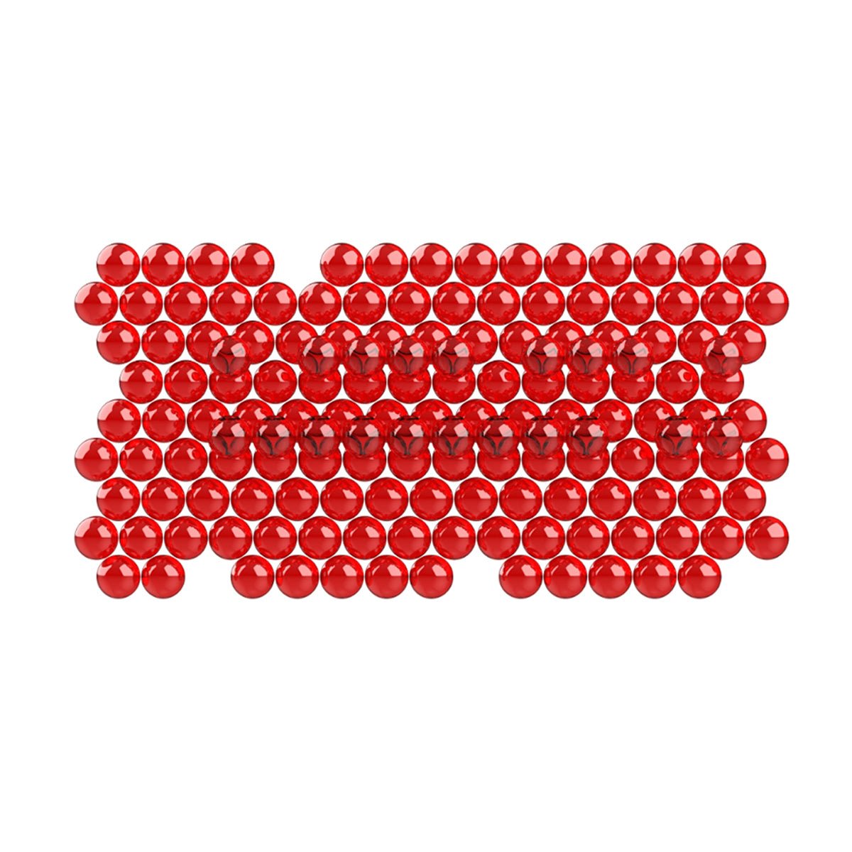 Angus Angus Enhanced Ruby Ball 100 Pieces - 3mm
