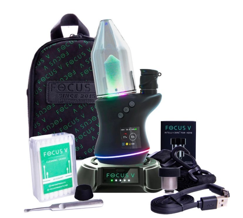 Focus Focus V Carta 2 Full Kit: E-Rig, Case, Wireless Charger, and Dry Herb Tank