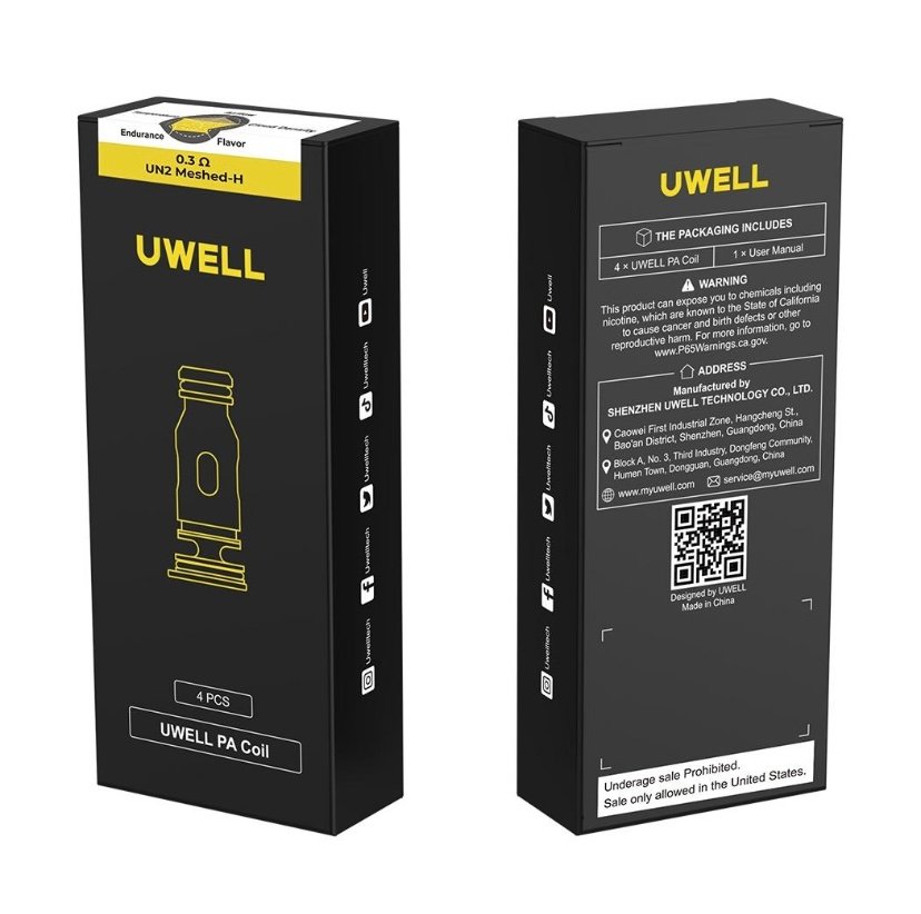 Uwell Uwell Crown D PA 0.3ohm Coil - 4 Pack