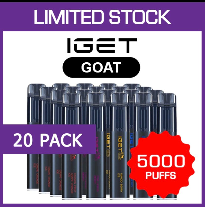 Vape Link IGET GOAT – 5000 PUFFS – 20 PACK