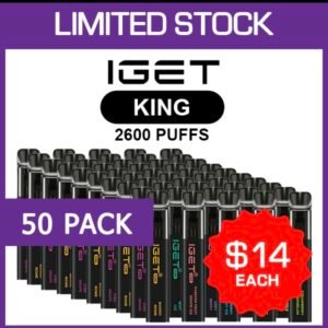 Vape Link IGET KING – 2600 PUFFS – 50 PACK