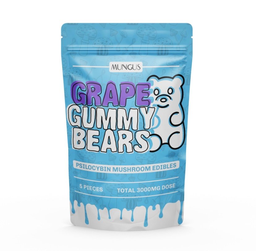 CBD Psilocybin  Mungus Grape Gummies Bears
