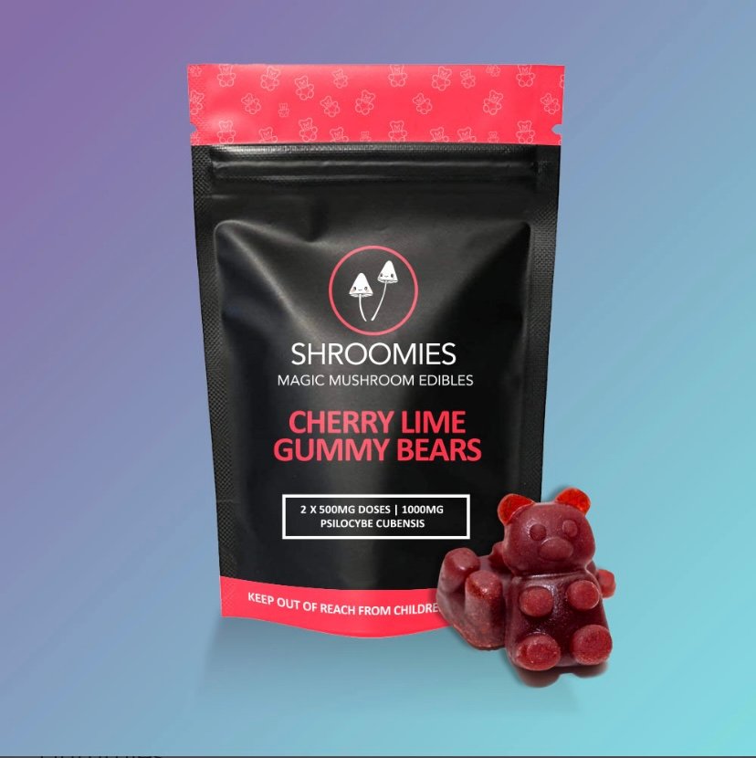 CBD Shroomies-cherry lime gummies edible