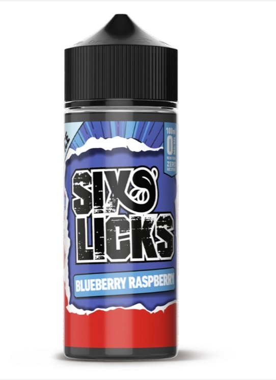 SIX SIX LICKS BLUEBERRY RASPBERRY (BLUEMONIA) E-LIQUID