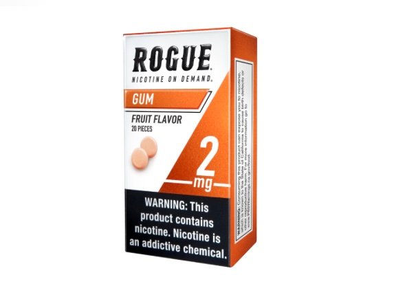 Nicotine Rogue Fruit Flavor 2MG, Nicotine gum