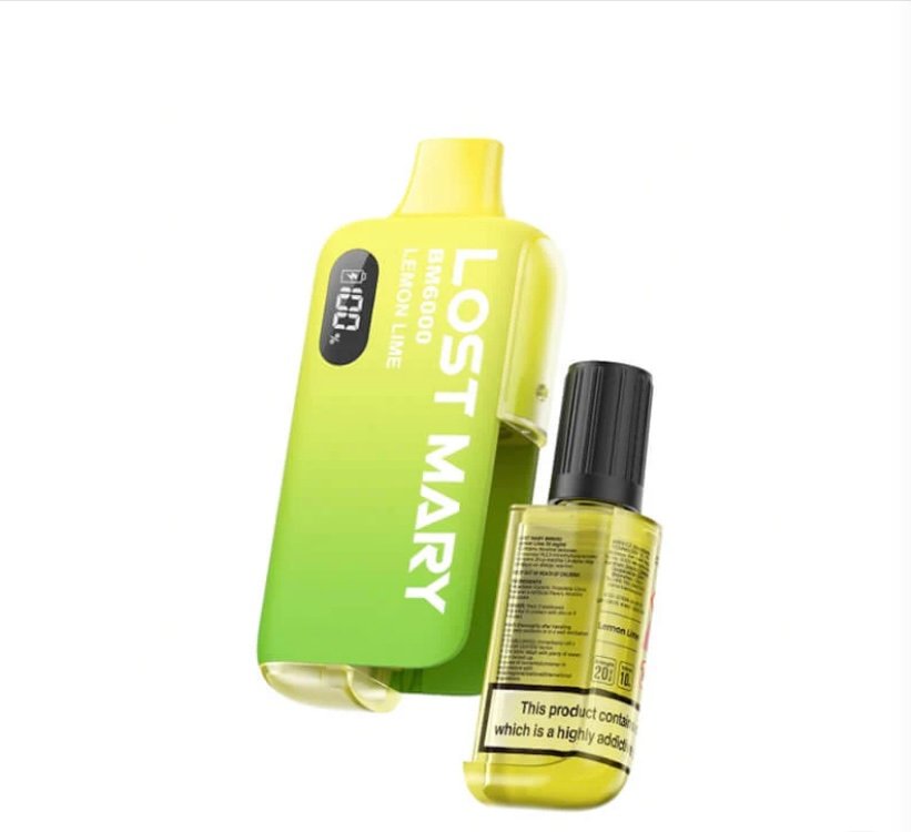 Lost Lost Mary BM6000 Lemon Lime Disposable Vape - 20mg