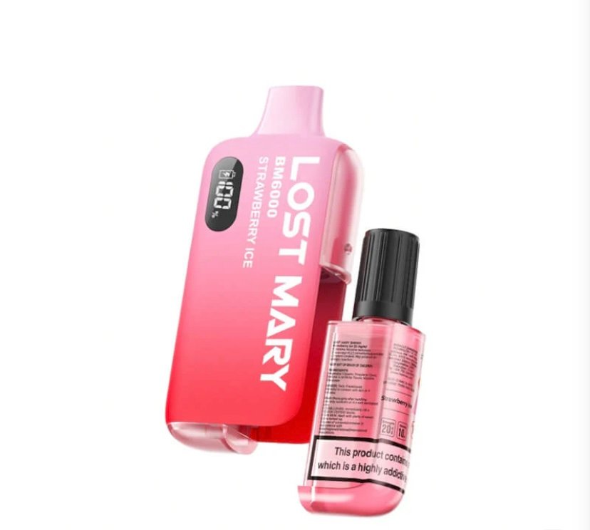 Lost Lost Mary BM6000 Strawberry Ice Disposable Vape - 20mg