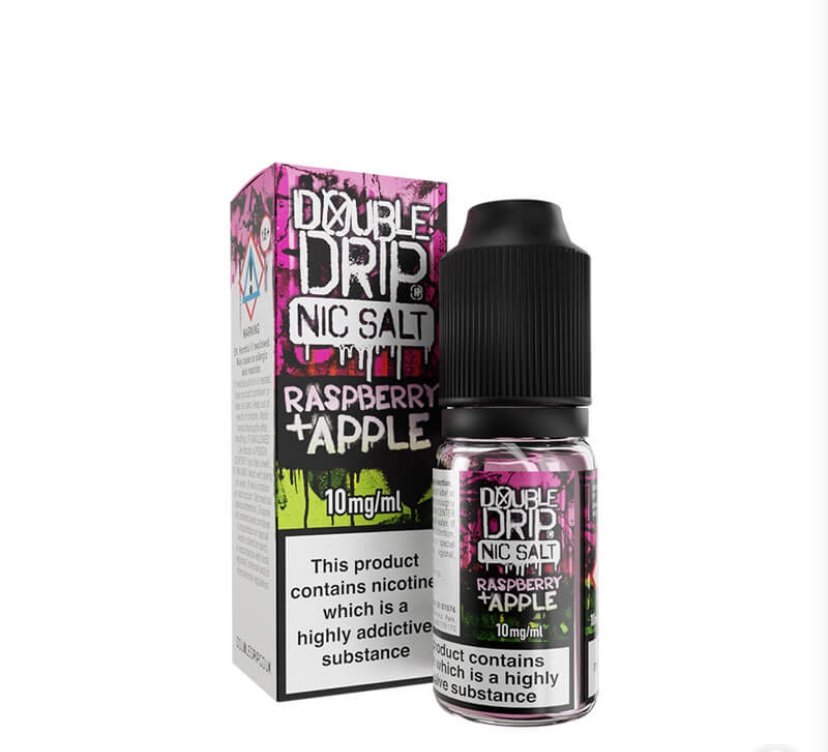Double Double Drip Raspberry & Apple Nic Salt 10ml