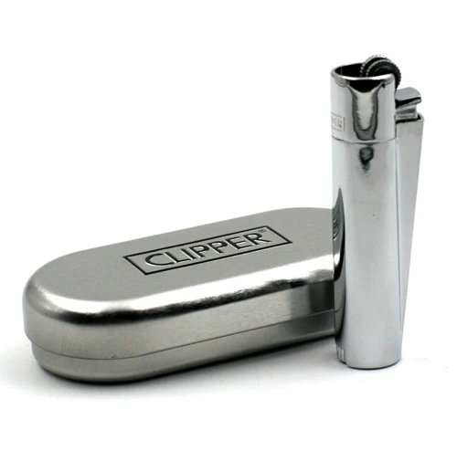 Clipper Clipper Metal Flint Lighter - Silver