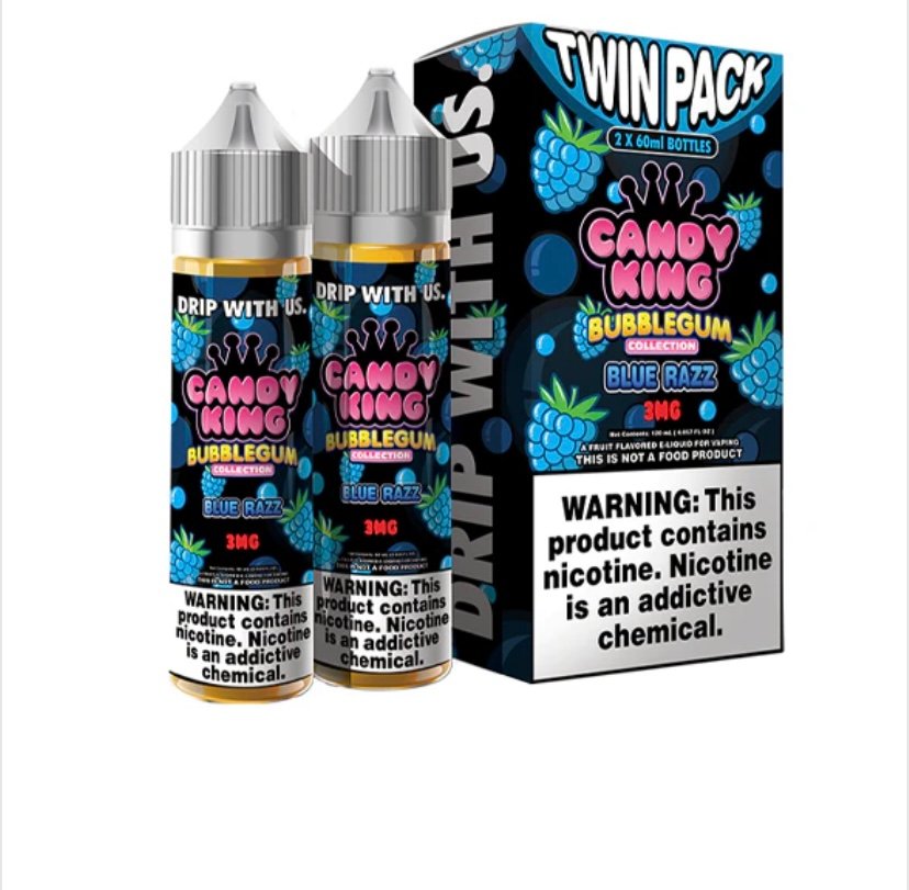 Blue Blue Razz by Candy King Bubblegum Collection 120ml (2x60ml)
