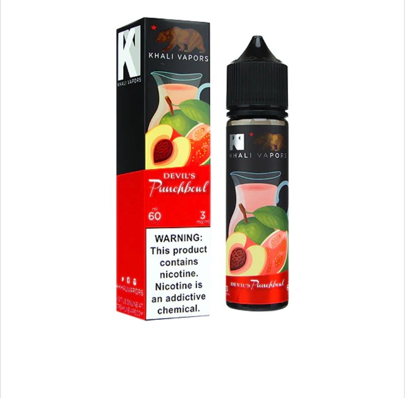 Devil’s Devil’s Punchbowl by Khali Vapors 60ml(GUAVA PEACH)