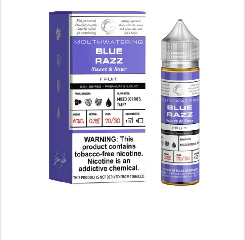 Blue Blue Razz by Glas Basix Series 60ml