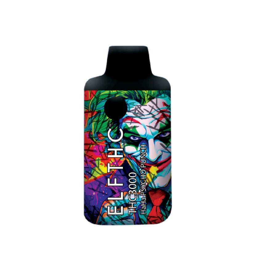 Delta 8 HaHa Psycho Punch High Potency Blend Delta 8 + THC-P + THC-X 3g Disposable By ELF THC