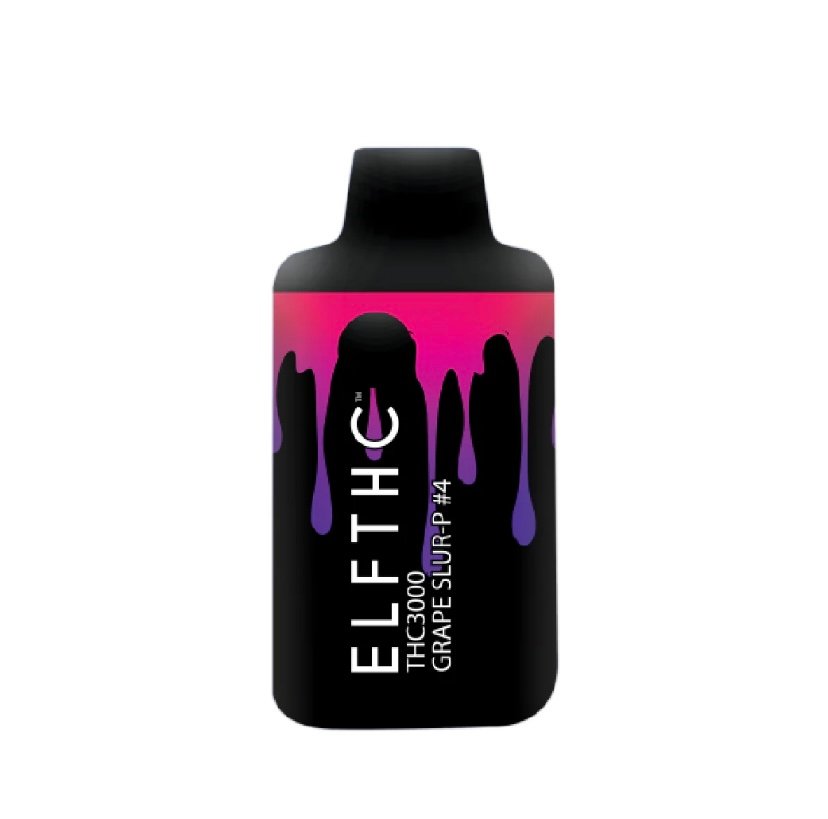 Delta 8 Grape Slur-P #4 High Potency Blend Delta 8 + THC-P + THC-X 3g Disposable By ELF THC