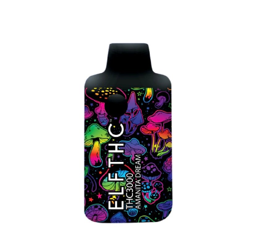 Delta 8 Amanita Dream High Potency Blend Delta 8 + THC-P + THC-X 3g Disposable By ELF THC