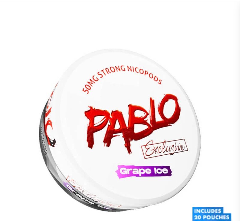 Nicotine Pablo Grape Ice Nic Pouches - 30mg