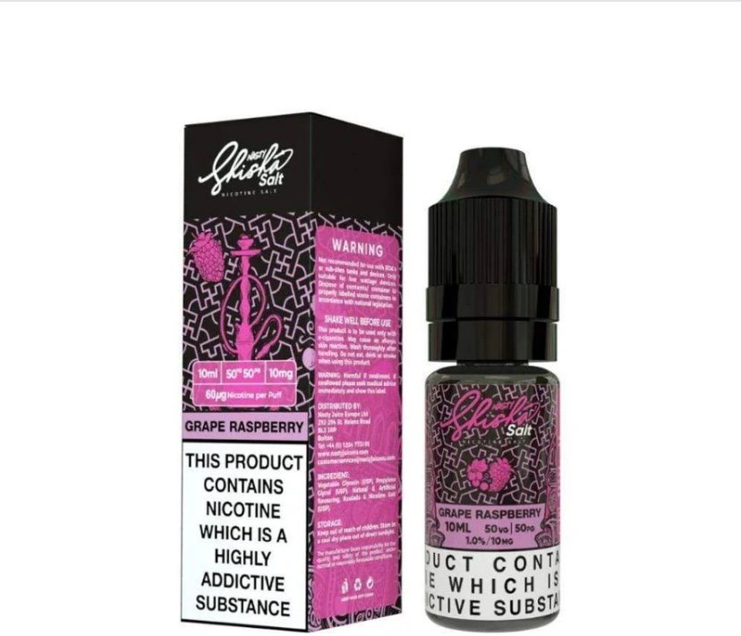 Nasty Nasty Juice Shisha Nic Salts 10ml - Grape Raspberry