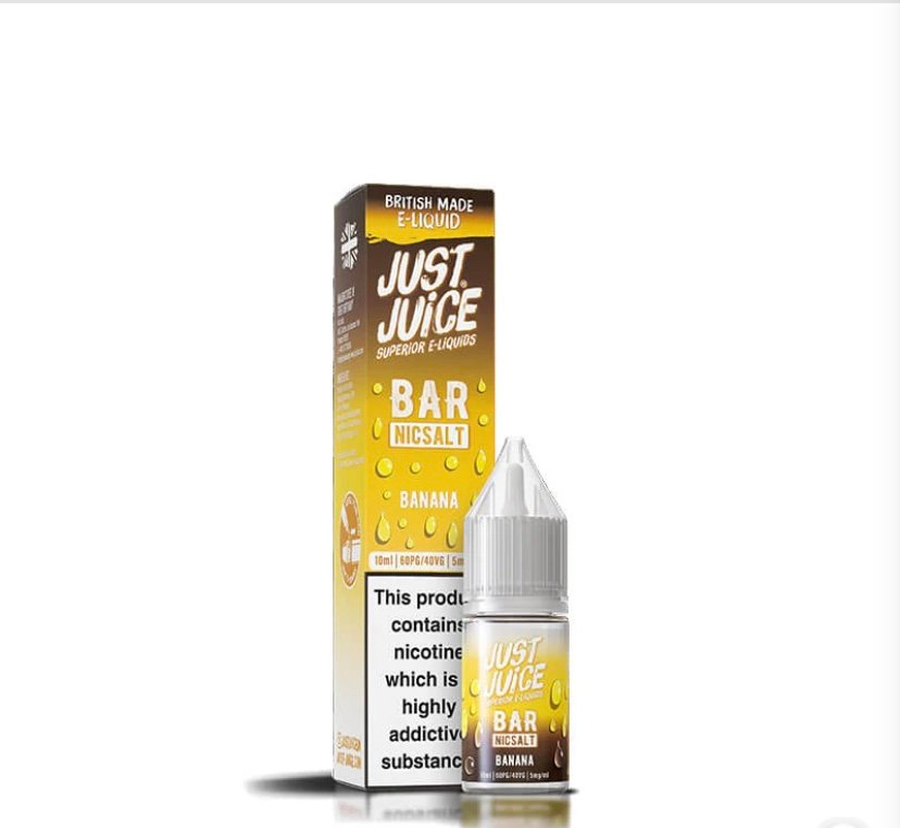 Just Just Juice Bar Range Banana 10ml Nic Salt E-Liquid