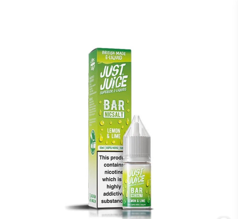 Just Just Juice Bar Range Lemon & Lime 10ml Nic Salt E-Liquid