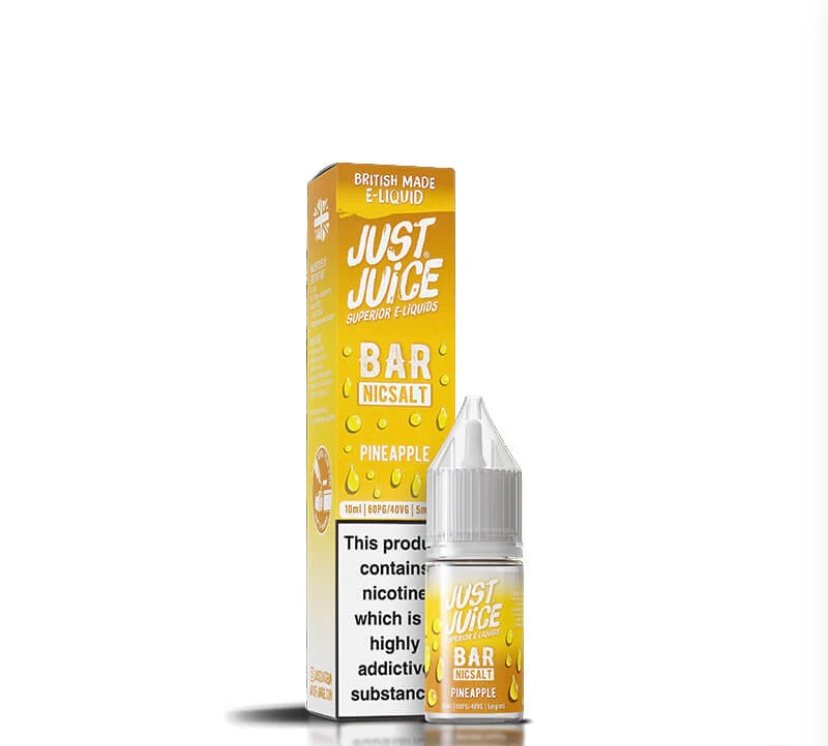 Just Just Juice Bar Range Pineapple 10ml Nic Salt E-Liquid