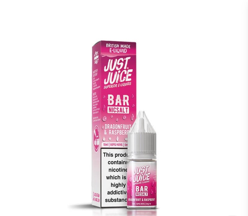 Just Just Juice Bar Range Dragonfruit & Raspberry 10ml Nic Salt E-Liquid
