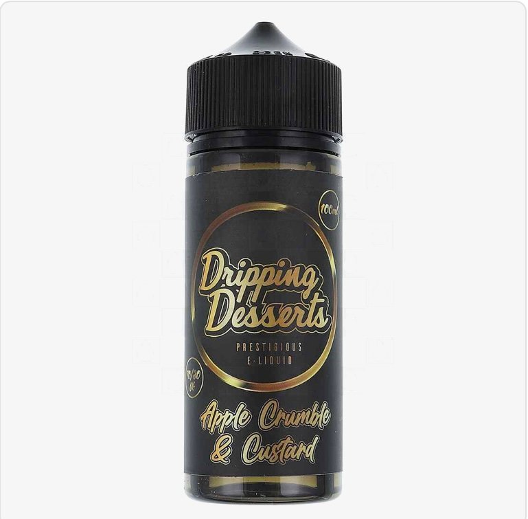 Apple Apple Crumble & Custard by Dripping Desserts E Liquid | 100ml Short Fill
