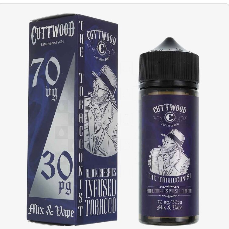 Black Black Cherries Infused Tobacco | The Tobacconist by Cuttwood E Liquid | 100ml Short Fill