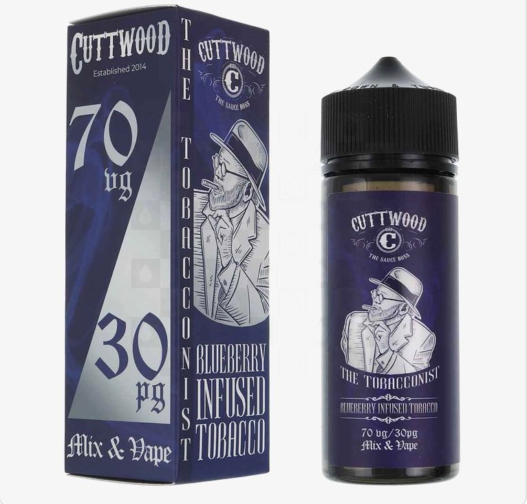 Blueberry Blueberry Infused Tobacco | The Tobacconist by Cuttwood E Liquid | 100ml Short Fill