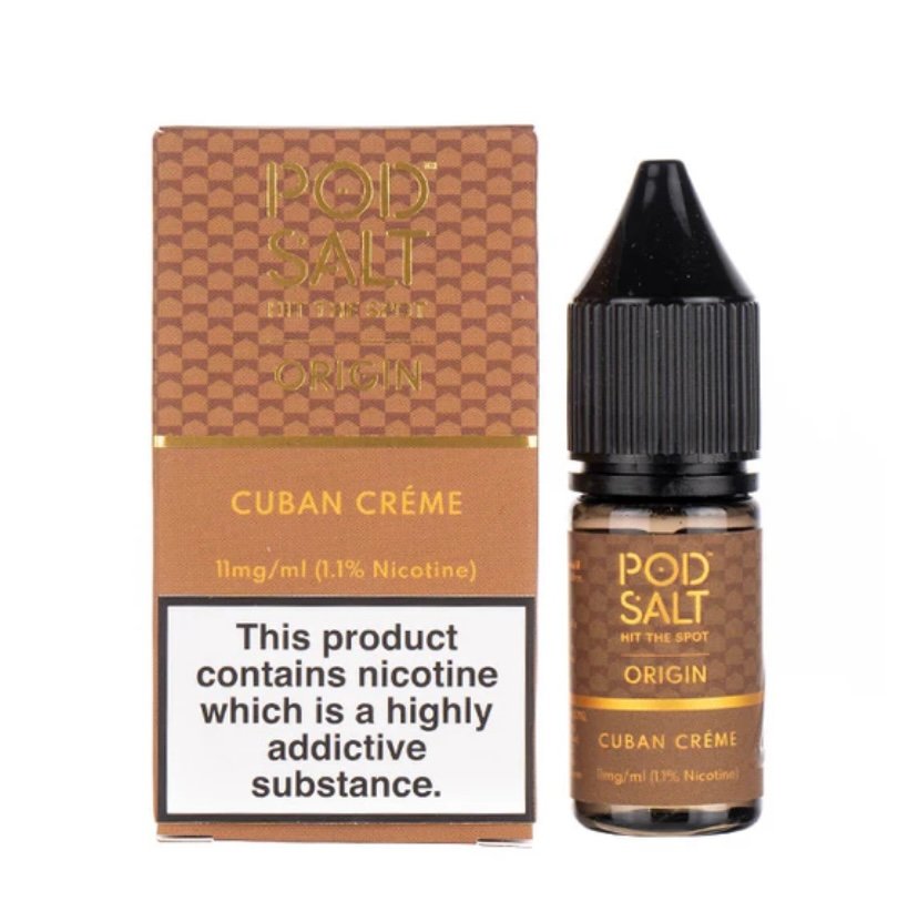 Cuban Cuban Crème Nic Salt by Pod Salt Origin