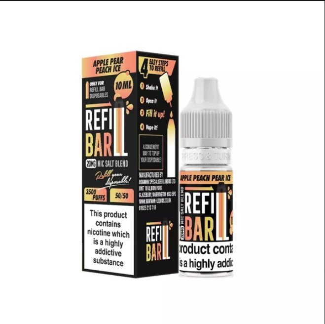 20mg 20mg Refill Bar Salts 10ml Nic Salts (50VG/50PG)