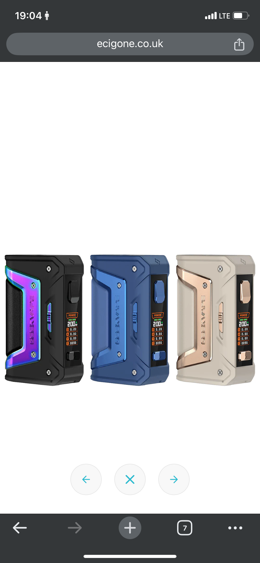 Geekvape GeekVape L200 (Aegis Legend 2) Classic 200W Mod