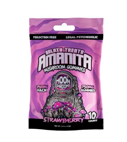 Delta 8 STRAWBERRY AMANITA MUSHROOM GUMMIES