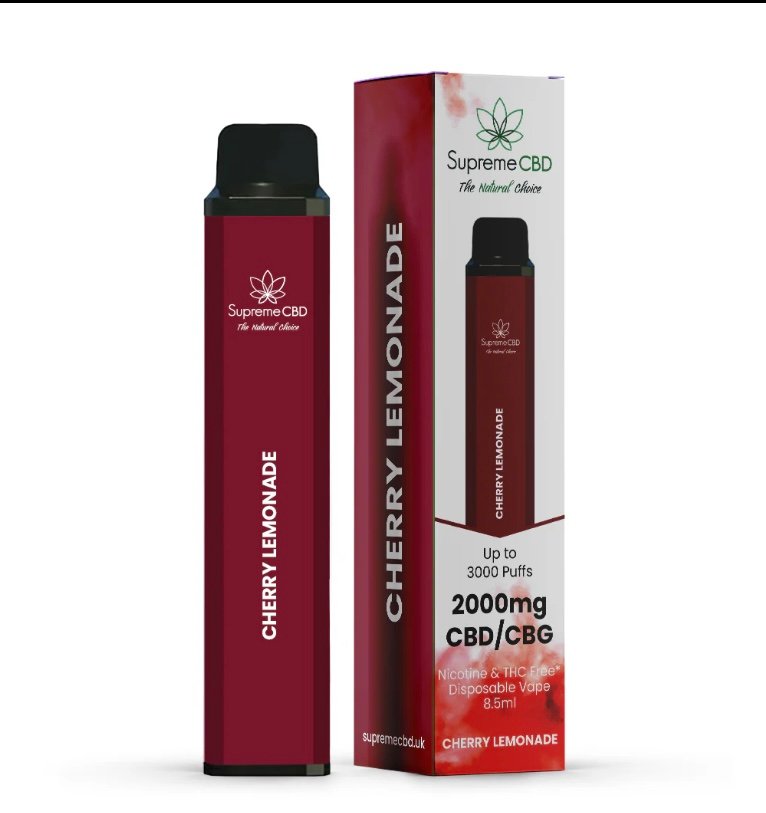 CBD CBD Disposable Vape - Cherry Lemonade (2000mg)