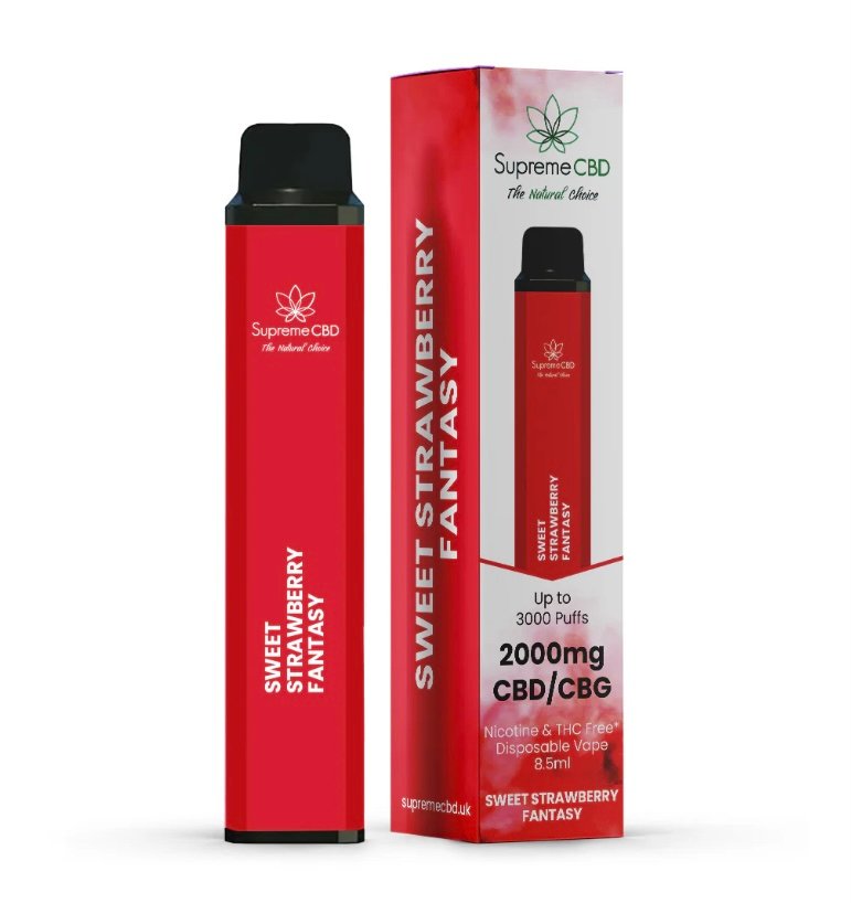 CBD CBD Disposable Vape - Sweet Strawberry Fantasy (2000mg)