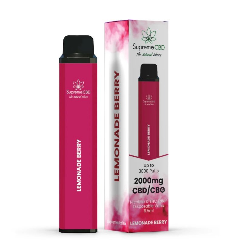CBD CBD Disposable Vape - Lemonade Berry (2000mg)