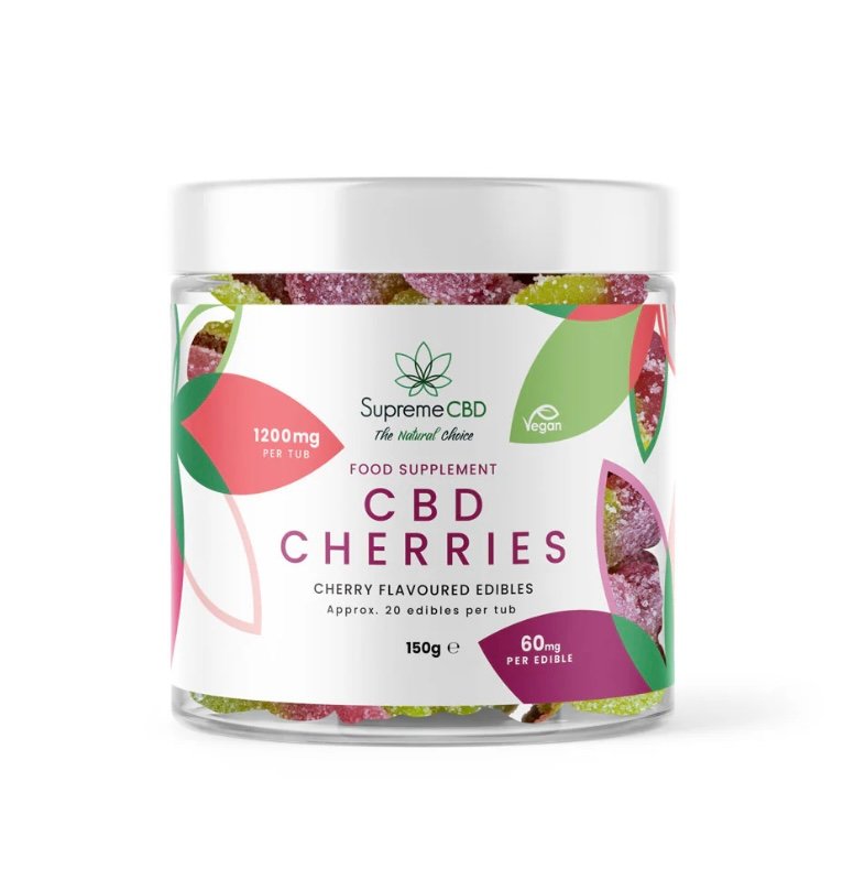 Delta 8 CBD Gummy Cherries (1200mg)