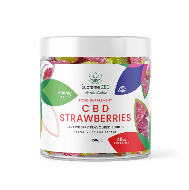 Delta 8 CBD Gummy Strawberries (800mg)