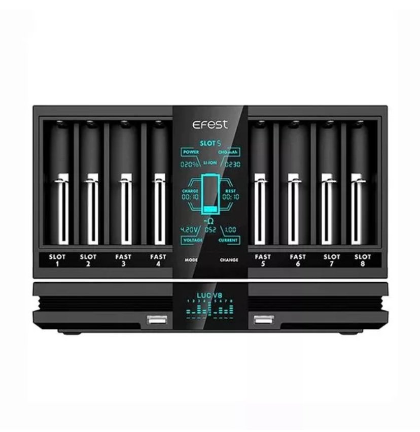 EFEST EFEST LUC V8 DOUBLE LCD SCREEN FAST CHARGER