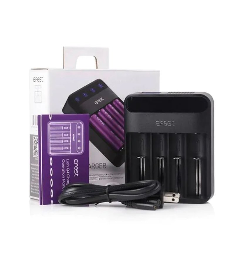 EFEST EFEST LUSH Q4 BATTERY CHARGER 4-BAY INTELLIGENT LED