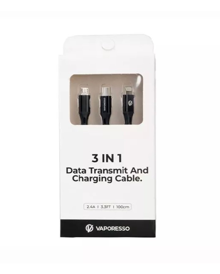 VAPORESSO VAPORESSO 3 IN 1 DATA TRANSMIT & CHARGING CABLE