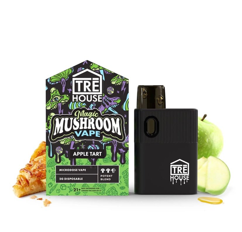 TRE TRE HOUSE | MICRODOSE MAGIC MUSHROOM VAPE PEN – APPLE TART – 2G DISPOSABLE VAPE