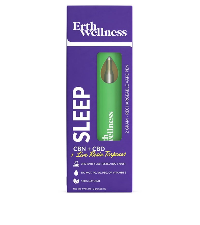 CBD LIVE RESIN CBD VAPE PEN WITH CBN – SLEEP BLEND – 2G – ERTH WELLNESS