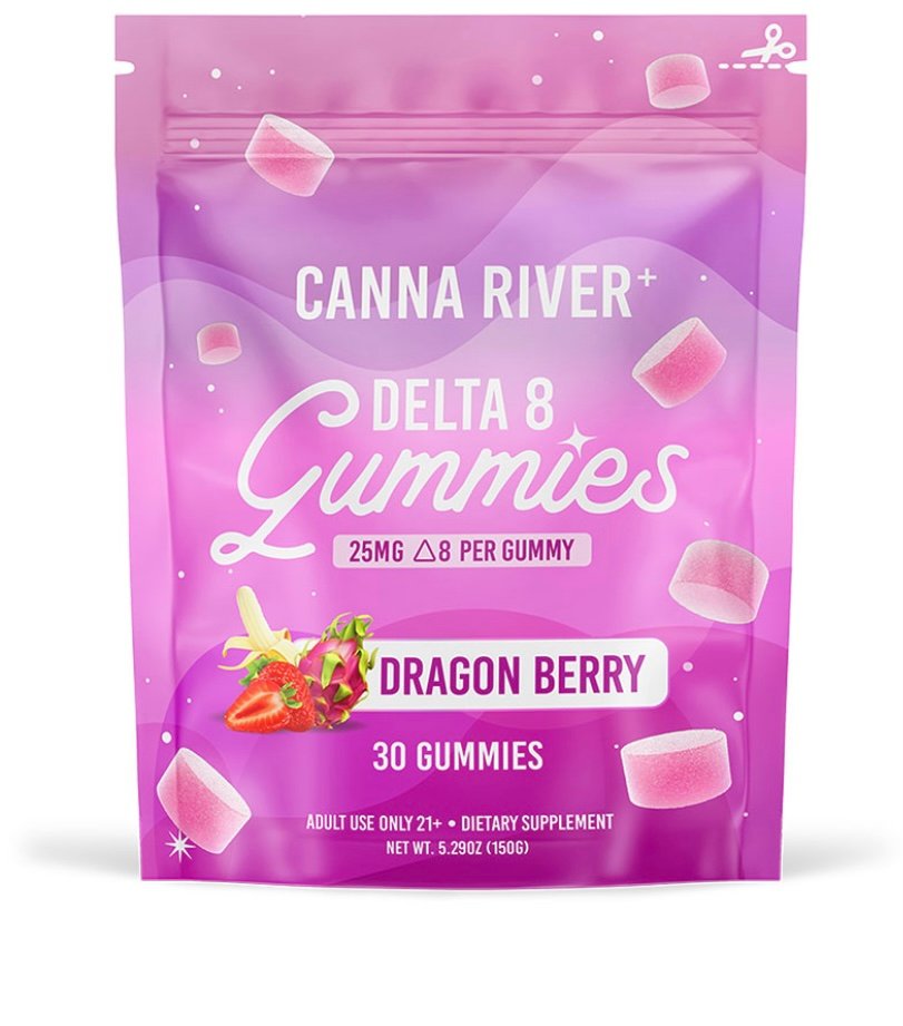 Delta 8 DELTA 8 THC GUMMIES – DRAGON BERRY – CANNA RIVER