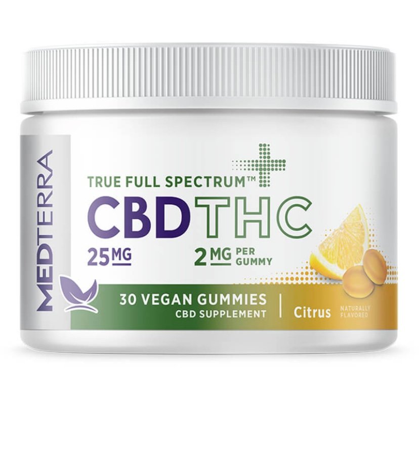 Delta 8 TRUE FULL SPECTRUM CBD + THC GUMMIES – CITRUS – MEDTERRA