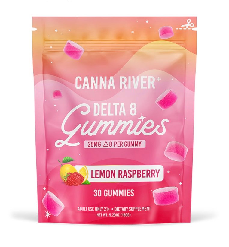 Delta 8 DELTA 8 THC GUMMIES – LEMON RASPBERRY – CANNA RIVER