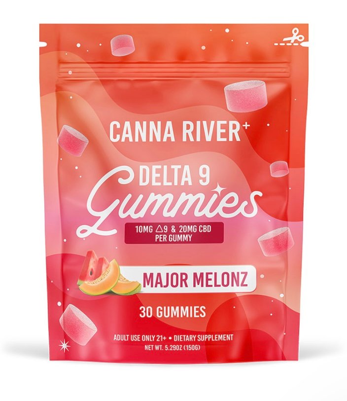 Delta 8 DELTA 9 THC GUMMIES WITH CBD – MAJOR MELONZ – CANNA RIVER