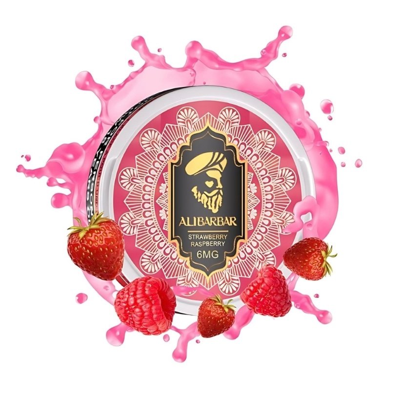 ALIBARBAR Alibarbar Nicotine Pouches Strawberry Raspberry