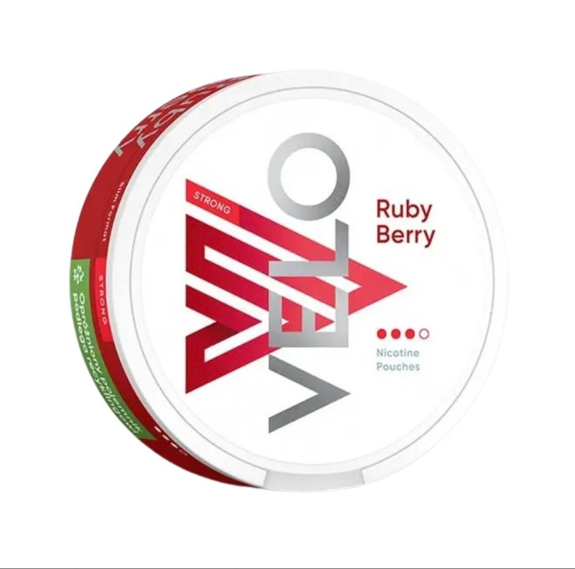 Nicotine Velo Nicotine Pouches Ruby Berry Strong