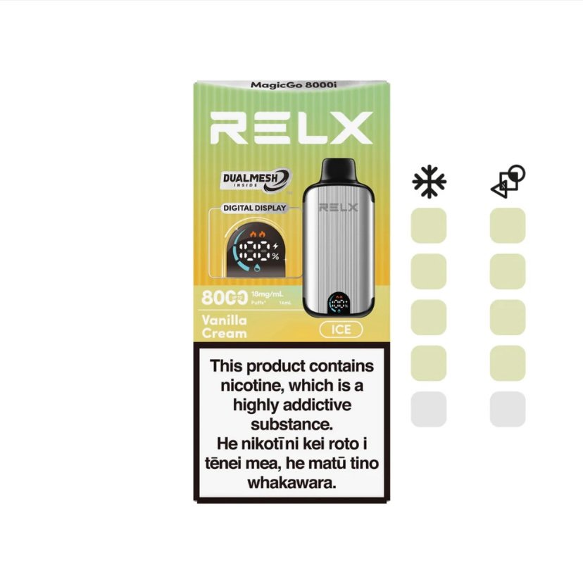 RELX RELX MagicGo Vanilla Cream (Ice) 8000i Puff 18mg/mL