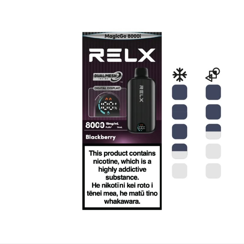 RELX RELX MagicGo Blackberry 8000i Puff 18mg/mL